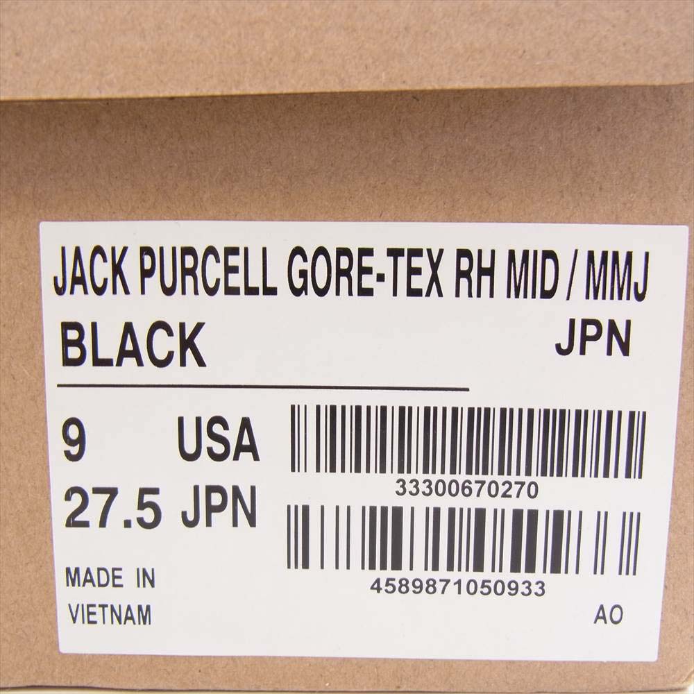 mastermind JAPAN マスターマインドジャパン CONVERSE JACK PURCELL GORE-TEX RH MID MMJ コンバース ジャックパーセル スニーカー 27.5cm ブラック系 9【新古品】【未使用】【中古】