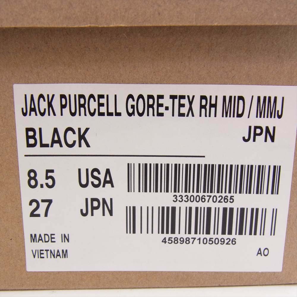 mastermind JAPAN マスターマインドジャパン CONVERSE JACK PURCELL GORE-TEX RH MID MMJ コンバース ジャックパーセル スニーカー 27cm ブラック系 8.5【新古品】【未使用】【中古】