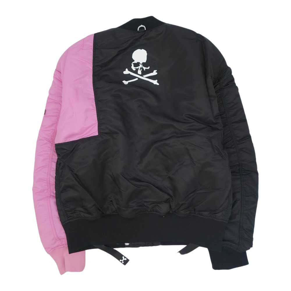 mastermind JAPAN マスターマインドジャパン 997-9211241 × ALPHA アルファ C2H4 TA1435-8041 BOMBER JACKET ボンバージャケット ピンク ブラック系 ピンク系 M【新古品】【未使用】【中古】