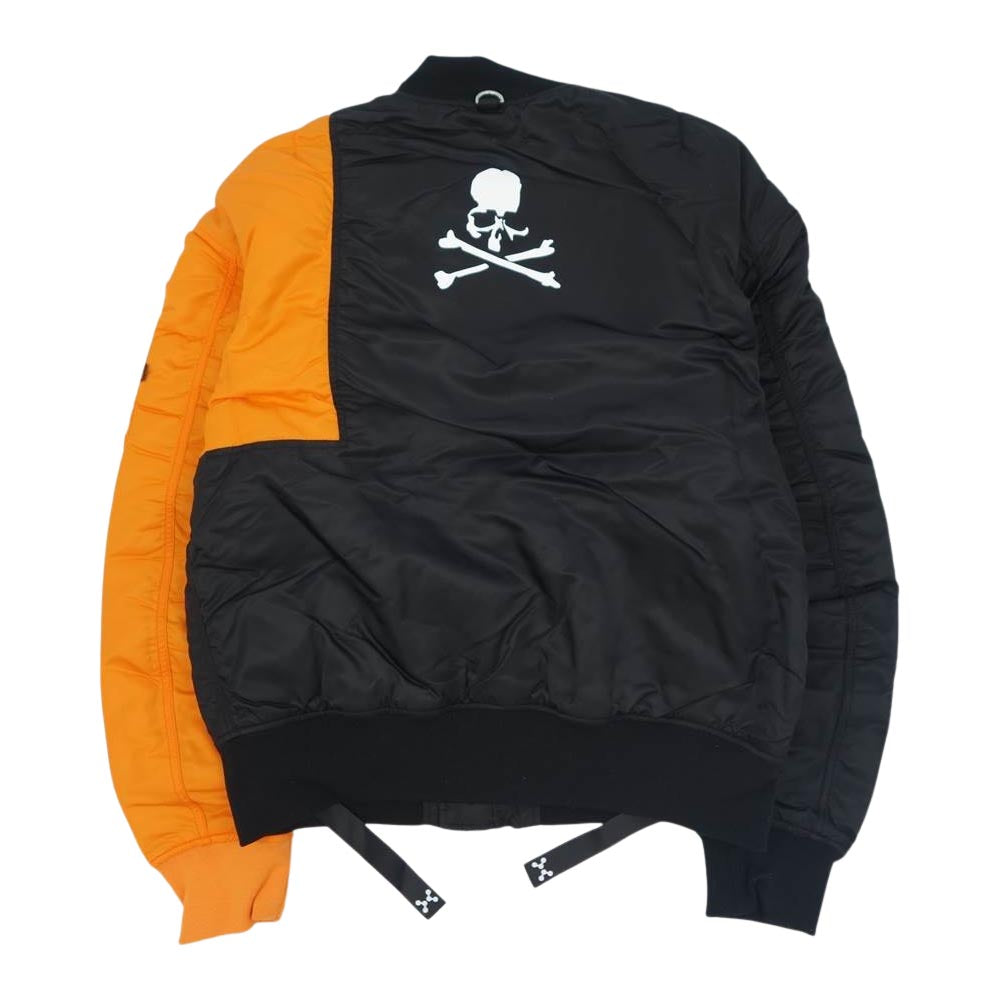 mastermind JAPAN マスターマインドジャパン 997-9211241 × ALPHA アルファ C2H4 TA1435-8028 BOMBER JACKET ボンバージャケット オレンジ ブラック系 オレンジ系 M【新古品】【未使用】【中古】