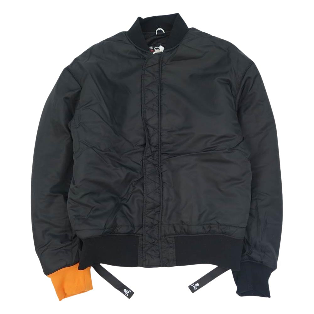 mastermind JAPAN マスターマインドジャパン 997-9211241 × ALPHA アルファ C2H4 TA1435-8028 BOMBER JACKET ボンバージャケット オレンジ ブラック系 オレンジ系 M【新古品】【未使用】【中古】