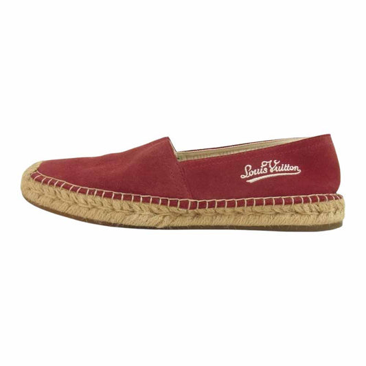 LOUIS VUITTON ルイ・ヴィトン CL1116 ビダールライン スリッポン エスパドリーユ ワインレッド系【中古】