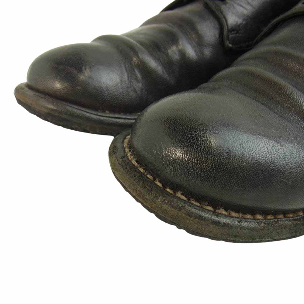 GUIDI グイディ 992 DONKEY FULL GRAIN レザー ダービー ビジネス シューズ ブラック系 42【中古】