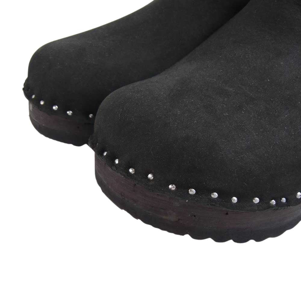 トロエントープ Swedish Clog スウェディシュクロッグ ウッドソール サボ サンダル ヌバック ブラック系 41【中古】