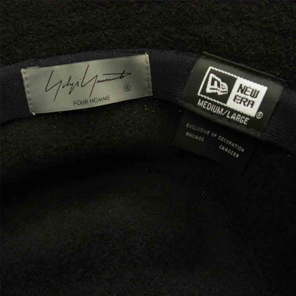 Yohji Yamamoto ヨウジヤマモト POUR HOMME プールオム HG-H75-974 NEW ERA BUCKET YYFM LPATCH ロゴパッチ バケットハット ブラック系 M/L【中古】