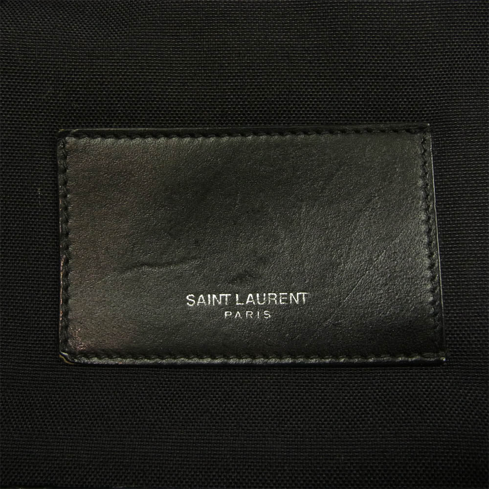 SAINT LAURENT サンローラン vnz 435988 0916 パイソンレザー バックパック リュック ブラック系【中古】