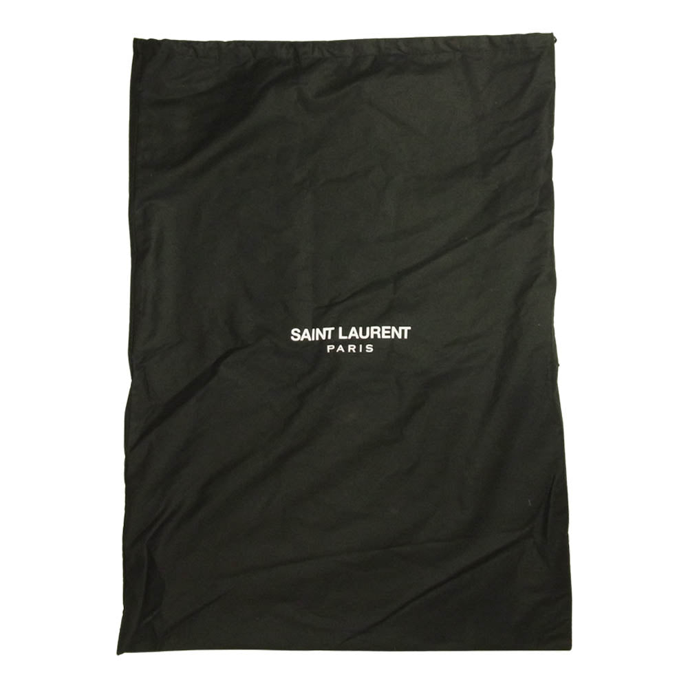 SAINT LAURENT サンローラン vnz 435988 0916 パイソンレザー バックパック リュック ブラック系【中古】