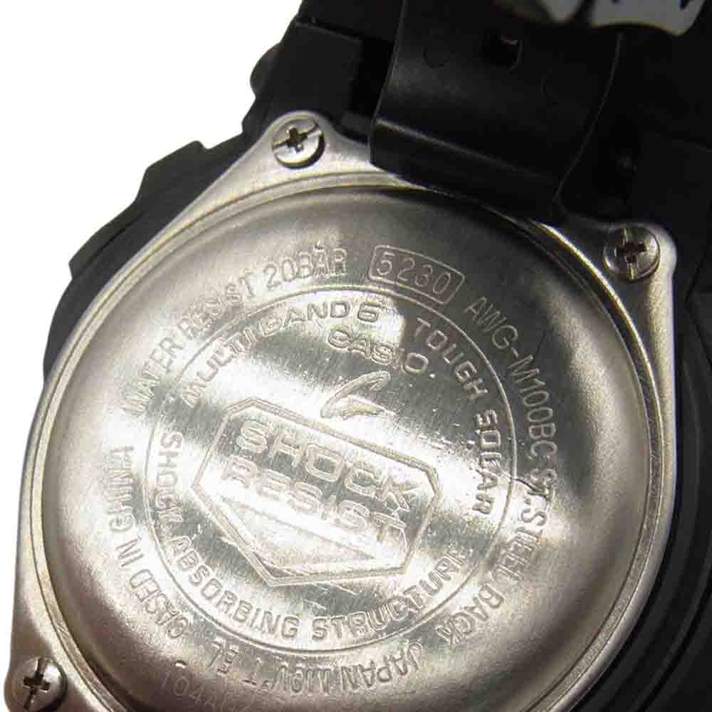 CASIO G-SHOCK カシオ ジーショック AWG-M100BC-1AJF 電波ソーラー マルチバンド ブラック ブラック系【中古】