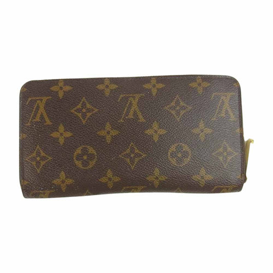 LOUIS VUITTON ルイ・ヴィトン M60017 モノグラム ジッピー ウォレット  財布 ブラウン系【中古】
