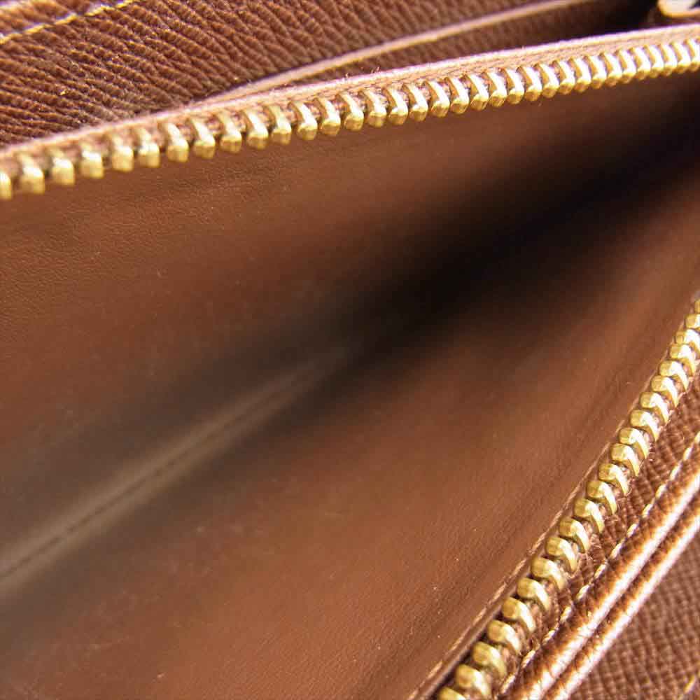 LOUIS VUITTON ルイ・ヴィトン M60017 モノグラム ジッピー ウォレット  財布 ブラウン系【中古】