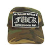 CHROME HEARTS クロムハーツ（原本無） TRUCKER CAP FUCK クロスボール カモフラ トラッカー メッシュ キャップ グリーン系【中古】