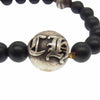 CHROME HEARTS クロムハーツ（原本無） BEAD 8mm ビーズ クロス ブレスレット ブラック系 シルバー系【中古】