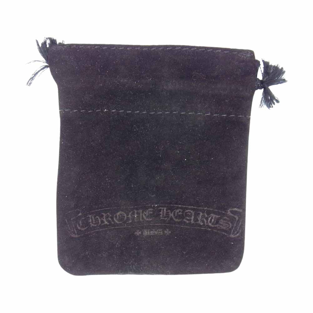 CHROME HEARTS クロムハーツ（原本無） BEAD 8mm ビーズ クロス ブレスレット ブラック系 シルバー系【中古】