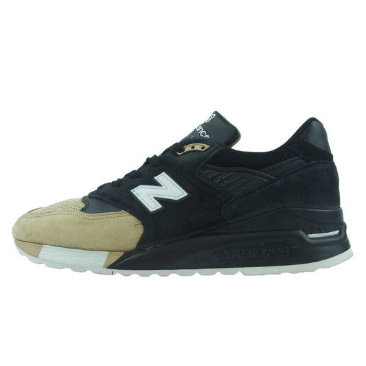 NEW BALANCE ニューバランス M998PRMR PREMIER プレミア スニーカー アメリカ製 ブラック系 ベージュ系 29cm【中古】