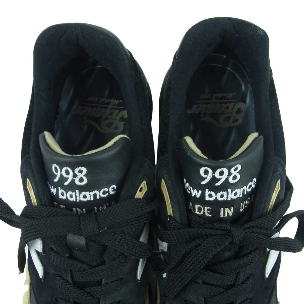 NEW BALANCE ニューバランス M998PRMR PREMIER プレミア スニーカー アメリカ製 ブラック系 ベージュ系 29cm【中古】