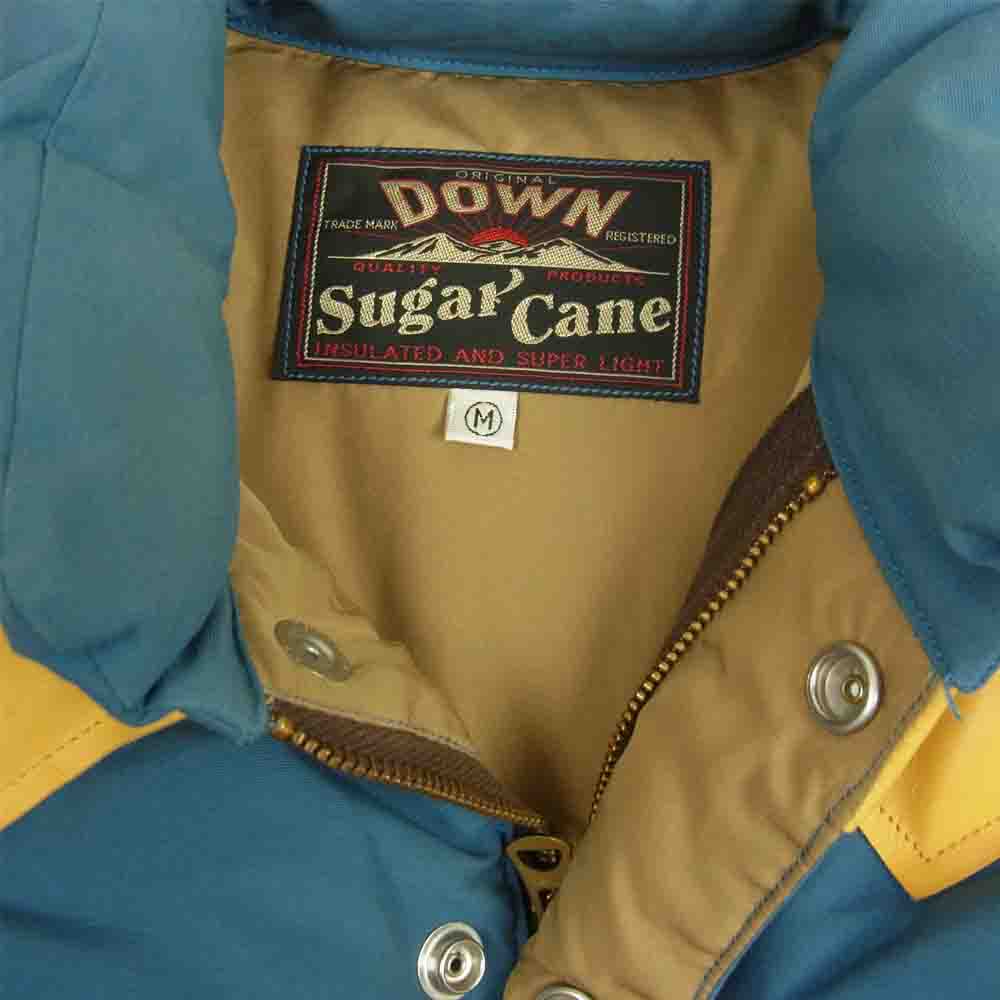 SUGAR CANE シュガーケーン SC12340 レザー ヨーク ダウン ベスト ブルー系 M【中古】