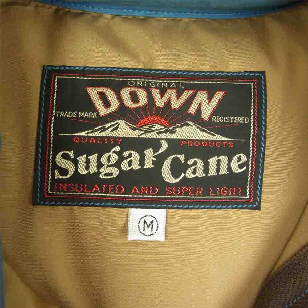 SUGAR CANE シュガーケーン SC12340 レザー ヨーク ダウン ベスト ブルー系 M【中古】