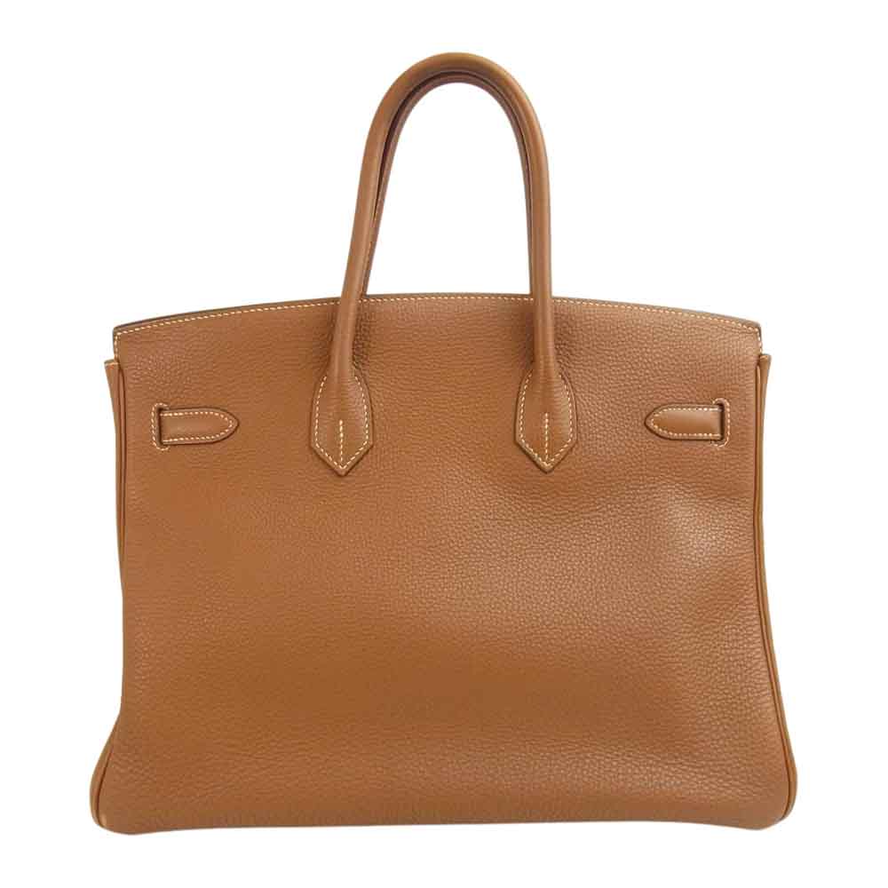 HERMES エルメス バーキン35 トゴ ゴールド シルバー金具 □H刻印 04年製 ゴールド【中古】