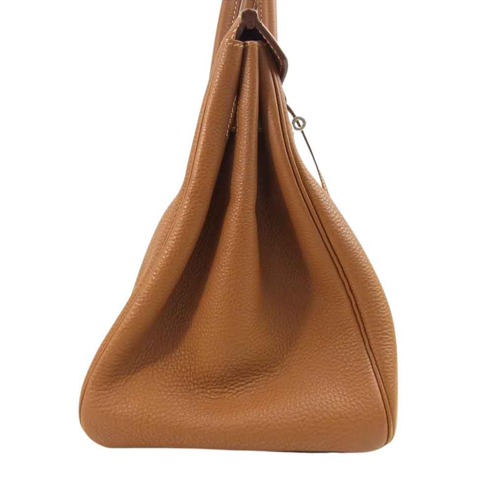 HERMES エルメス バーキン35 トゴ ゴールド シルバー金具 □H刻印 04年製 ゴールド【中古】