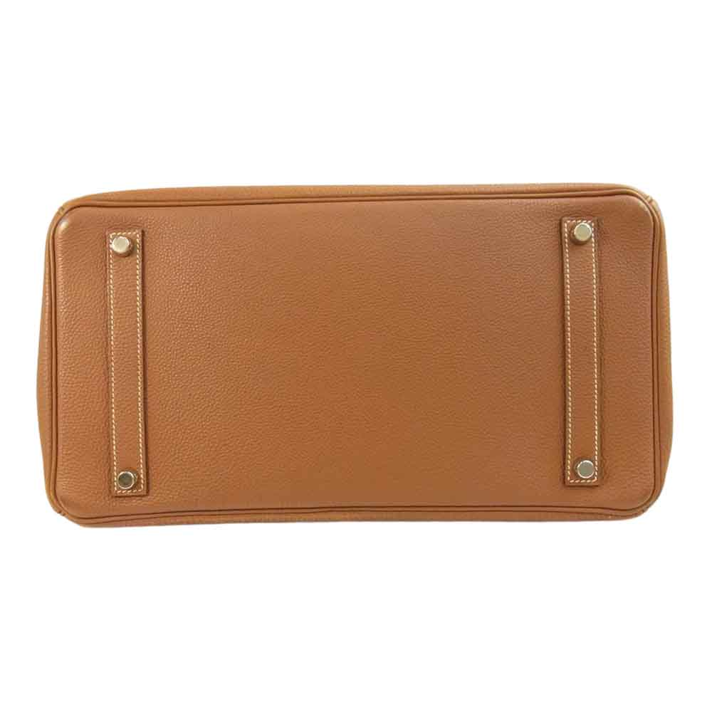 HERMES エルメス バーキン35 トゴ ゴールド シルバー金具 □H刻印 04年製 ゴールド【中古】