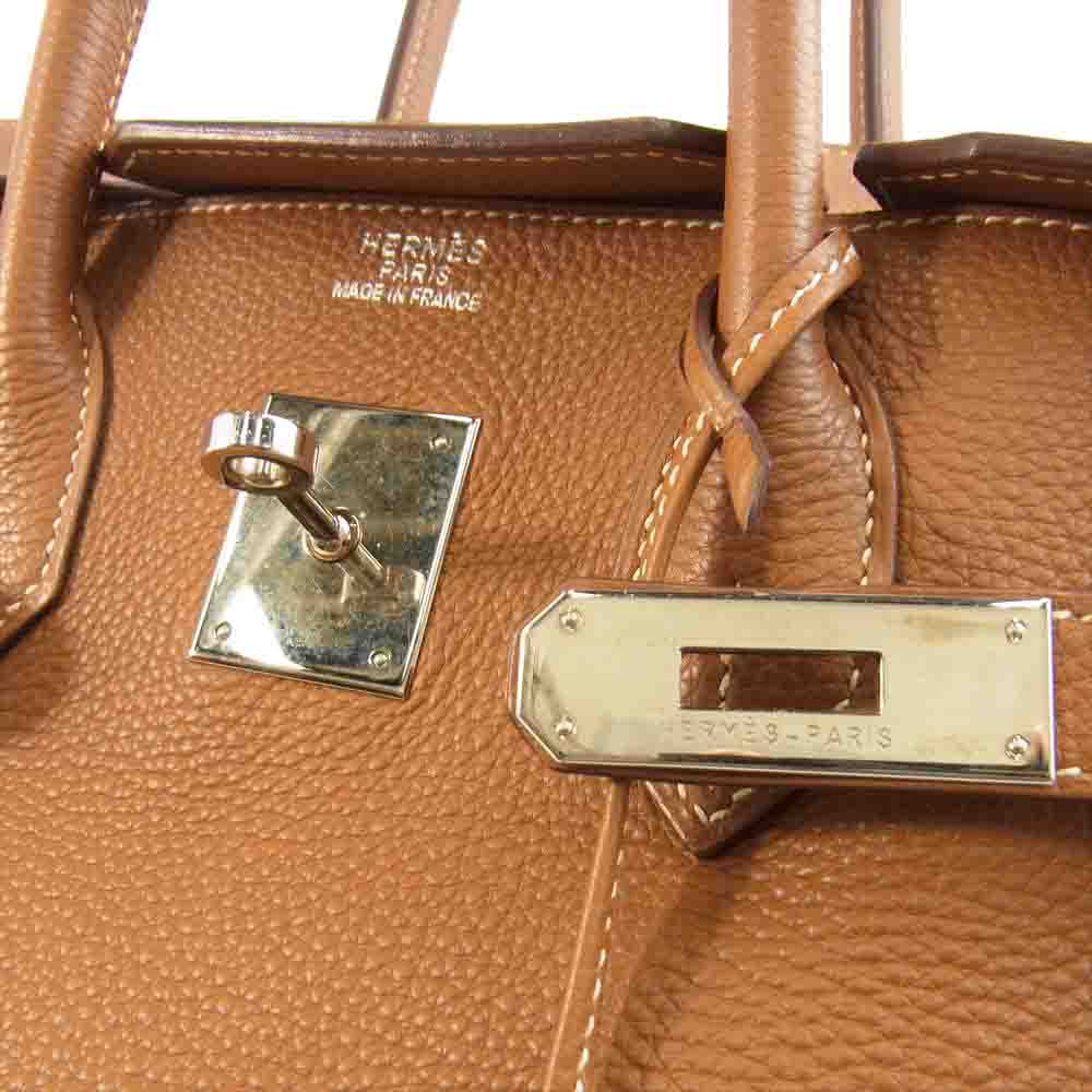 HERMES エルメス バーキン35 トゴ ゴールド シルバー金具 □H刻印 04年製 ゴールド【中古】