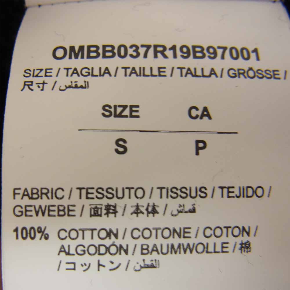 OFF-WHITE オフホワイト Ice Man Over Hoodie S OMBB037R19B970011088 アイスマン オーバーサイズ フーディ ・パーカー ブラック系 S【中古】