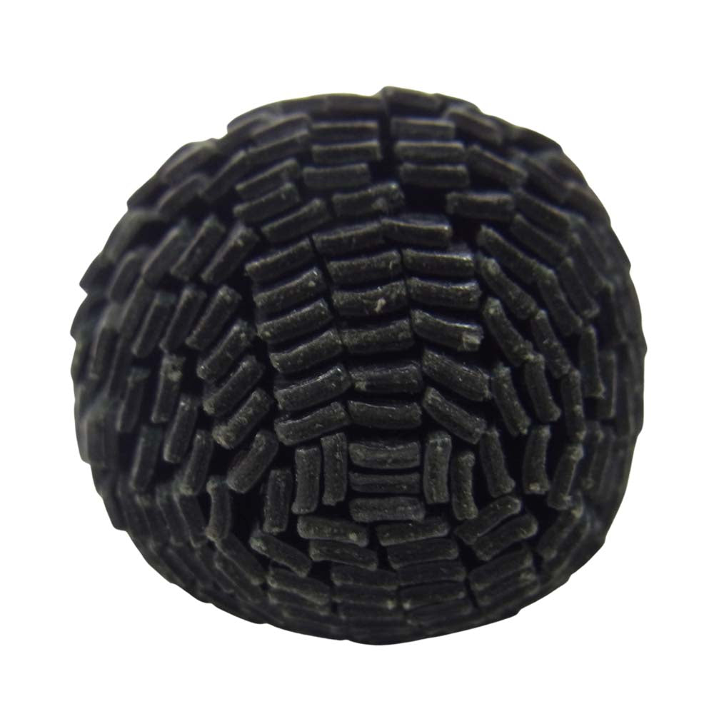 J&M Davidson ジェイアンドエムデヴィッドソン POMPOM CHARM ポンポンチャーム レザー バッグチャーム キーホルダー ブラック ブラック系【中古】