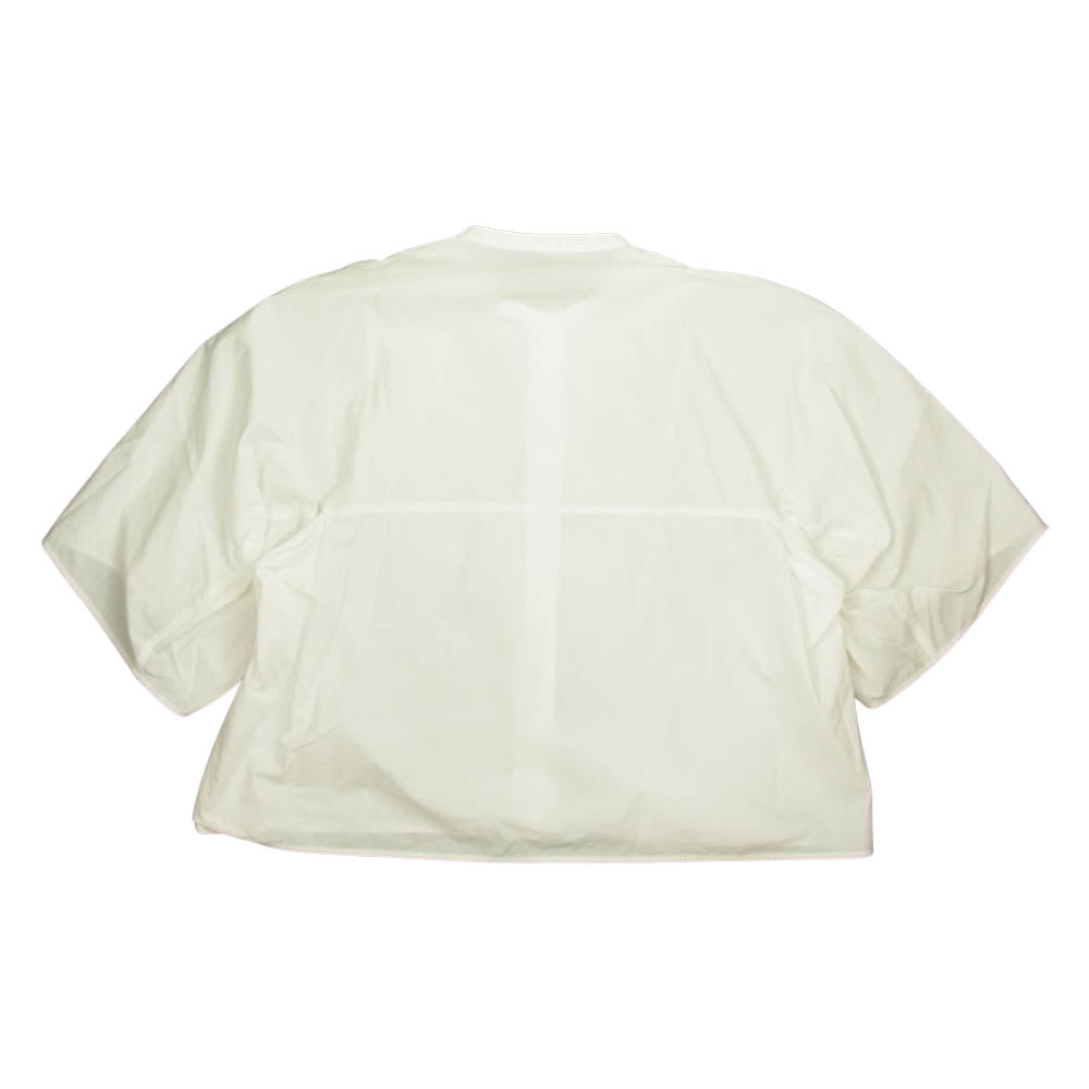 ACNE STUDIOS アクネストゥディオズ バンドカラー ワイドブラウス 半袖 シャツ ホワイト系 34【中古】