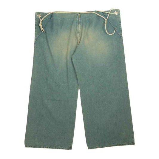 MARTIN MARGIELA マルタンマルジェラ MM6 エムエムシックス ジャパンタグ 15AW S52KA0040 S30460 ペイント加工 ワイド デニムパンツ インディゴブルー系 42【中古】