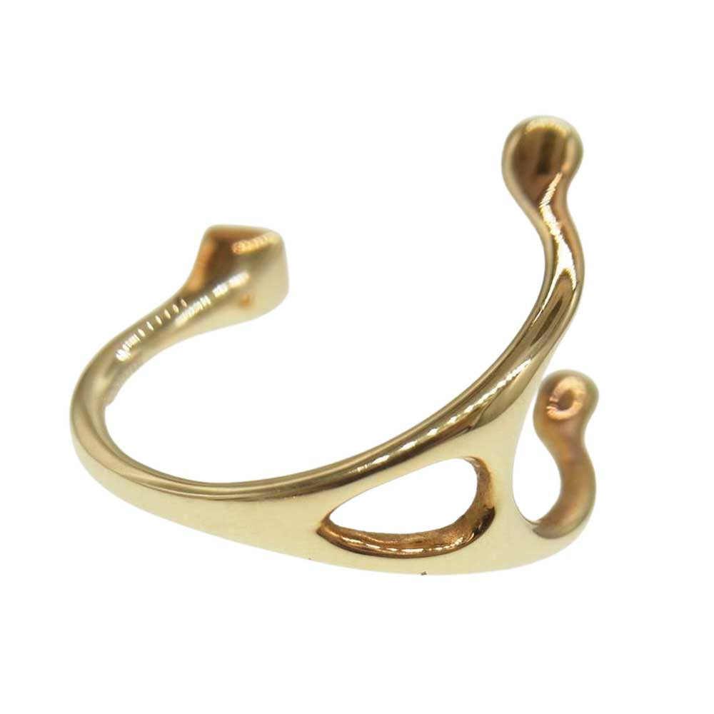 ヒロタカ CR35KDRM K10 Yellow Gold Diamond Cuff Ring 10Kイエローゴールド 0.15ctダイヤモンド カフ リング ゴールド系【中古】