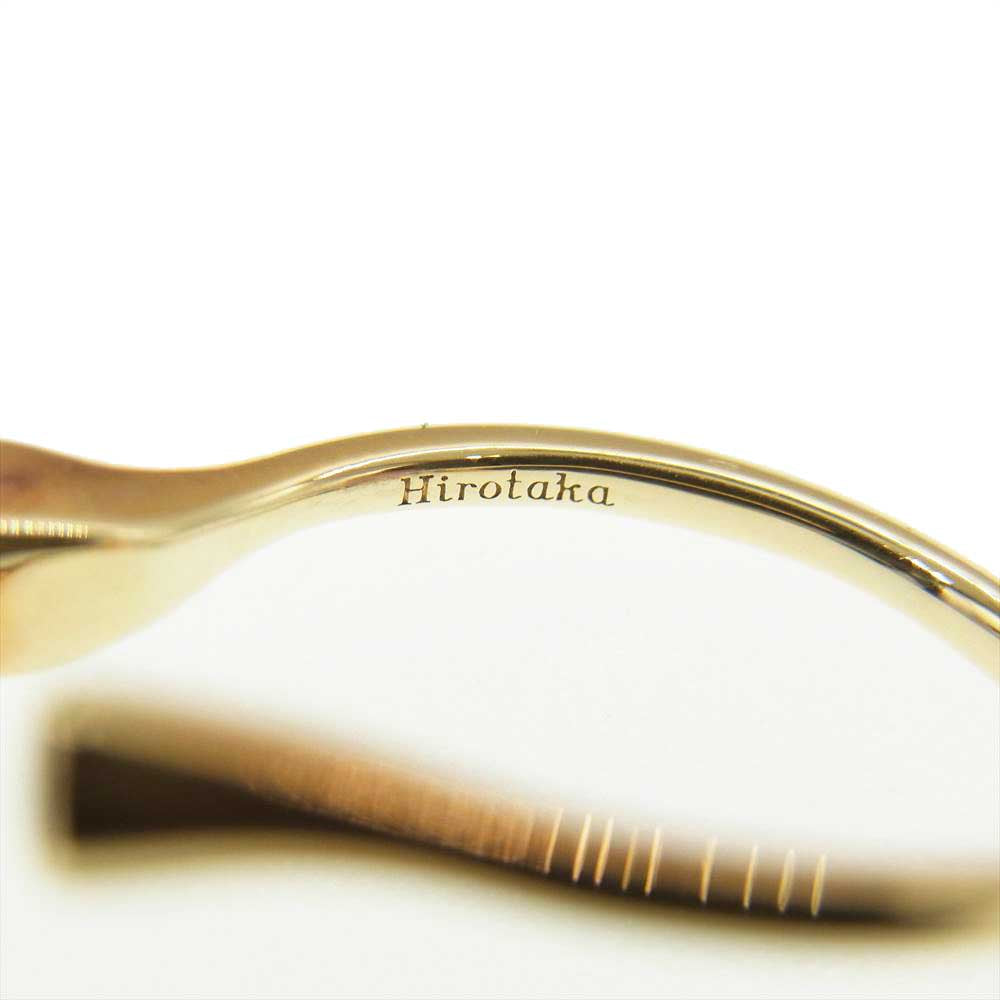 ヒロタカ CR35KDRM K10 Yellow Gold Diamond Cuff Ring 10Kイエローゴールド 0.15ctダイヤモンド カフ リング ゴールド系【中古】