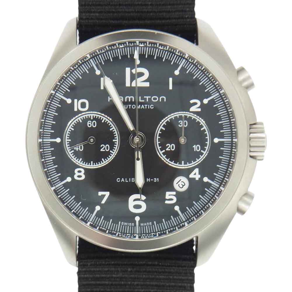 HAMILTON ハミルトン H76456435 カーキ パイロット パイオニア オートクロノ グレー系【極上美品】【中古】