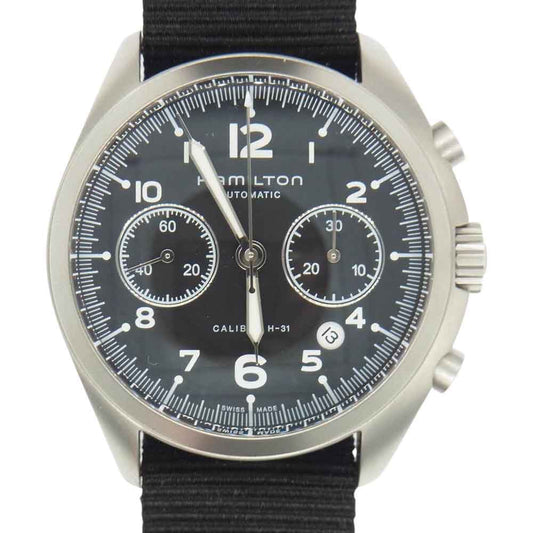 HAMILTON ハミルトン H76456435 カーキ パイロット パイオニア オートクロノ グレー系【極上美品】【中古】