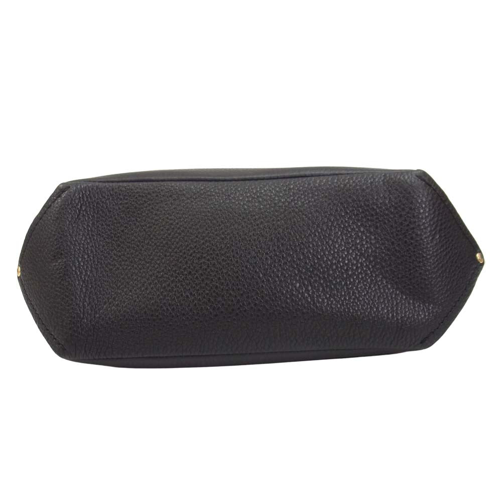 COACH コーチ L1880-F67025 レザー ショルダーバッグ ブラック系【中古】