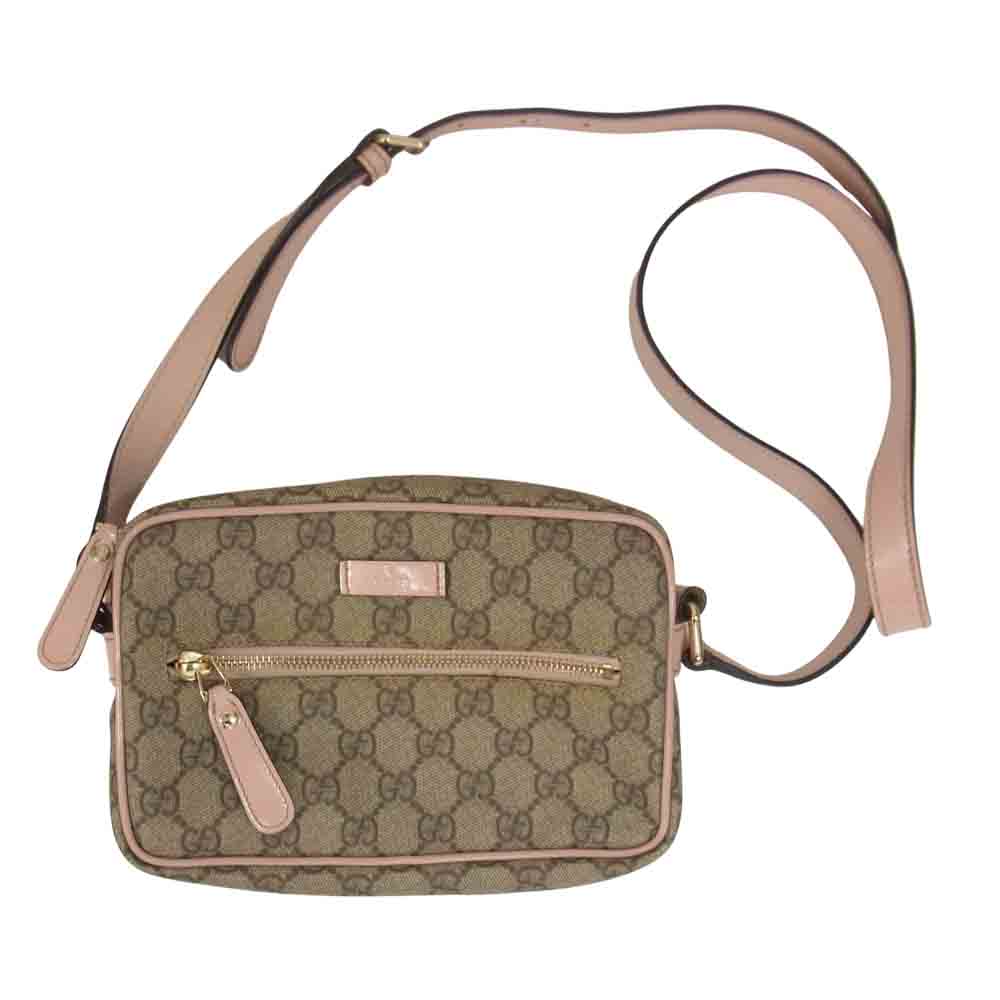 GUCCI グッチ 201447 467891 GGスプリーム ショルダーバッグ ピンク系【中古】