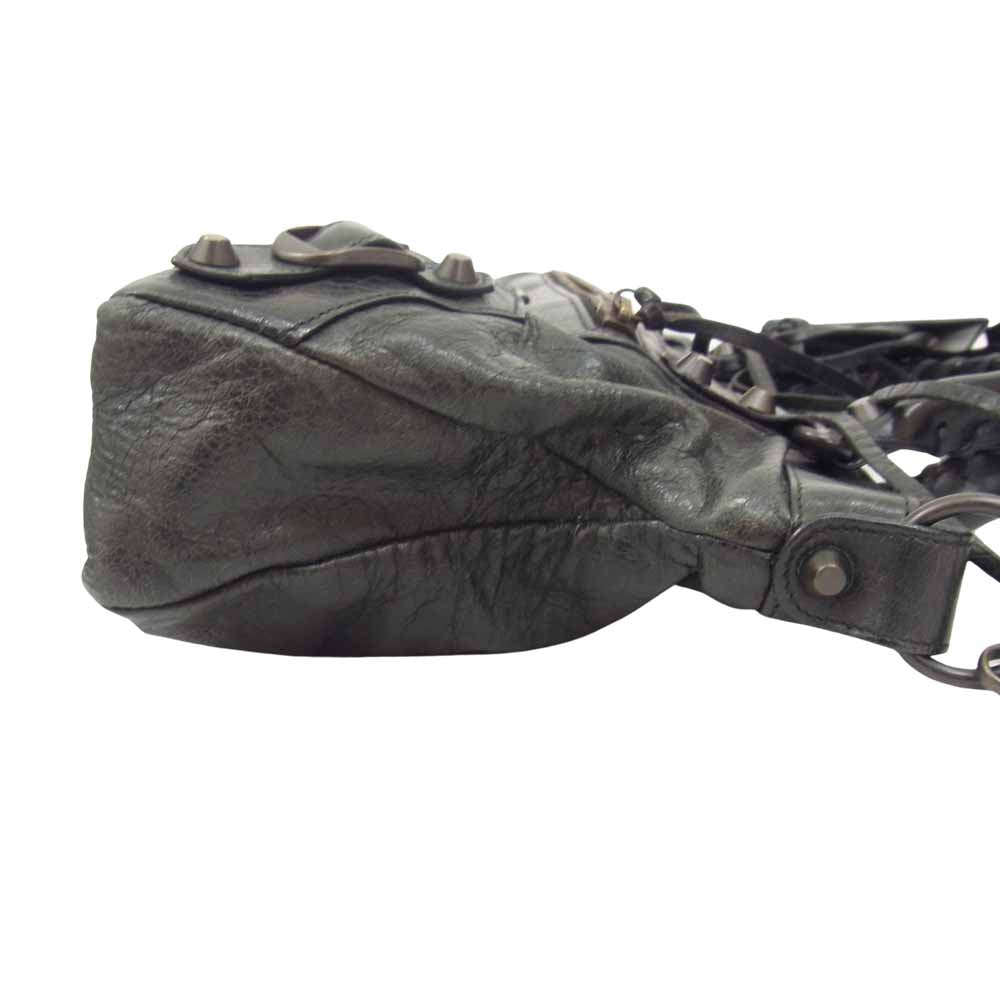 BALENCIAGA バレンシアガ 103208 ザファースト ハンドバッグ ブラック系【中古】