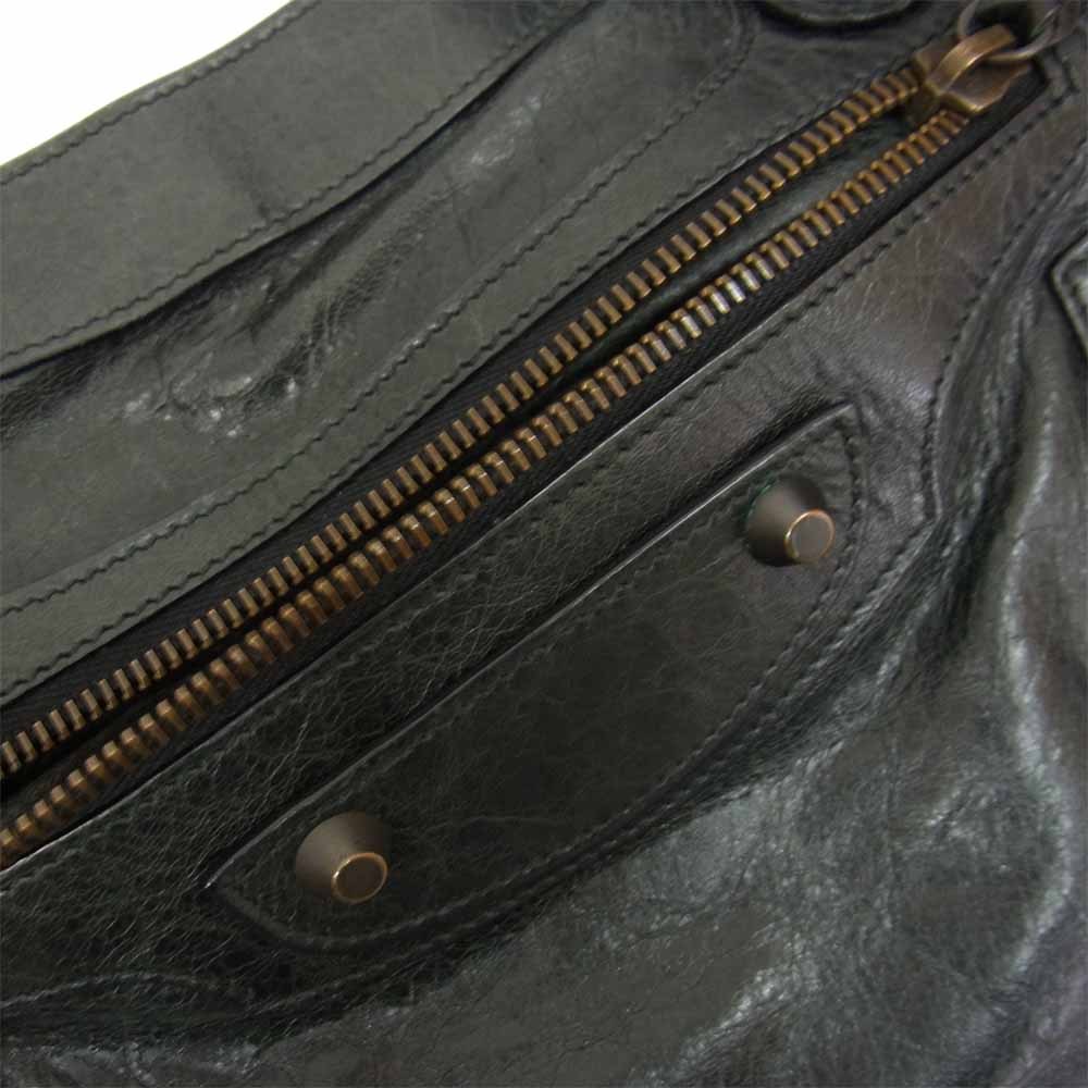 BALENCIAGA バレンシアガ 103208 ザファースト ハンドバッグ ブラック系【中古】