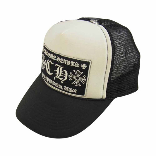 CHROME HEARTS クロムハーツ（原本無） 国内正規品 TRUCKER CAP CH トラッカー キャップ ブラック系【中古】
