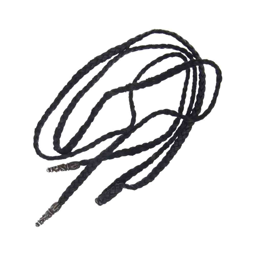 CHROME HEARTS クロムハーツ（原本無） LEATHER BRAID レザーブレード ネックレス ブラック系【中古】