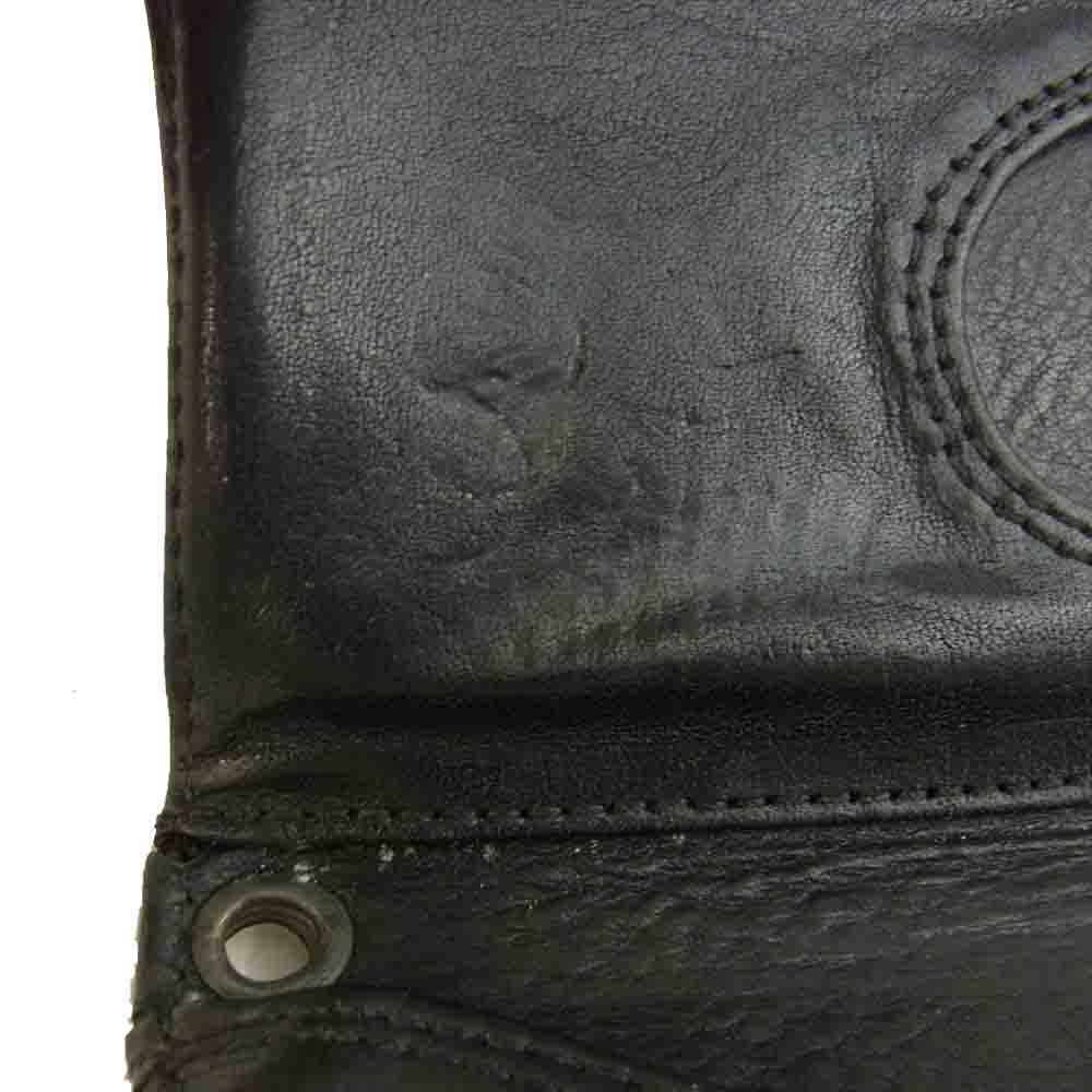 CHROME HEARTS クロムハーツ（原本無） 3FOLD スリーフォールドウォレット フローラルボタン ブラック系【中古】