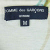 COMME des GARCONS HOMME コムデギャルソンオム AD2004 HN-T039 総柄 Vネック 半袖 Tシャツ ホワイト系 M【中古】
