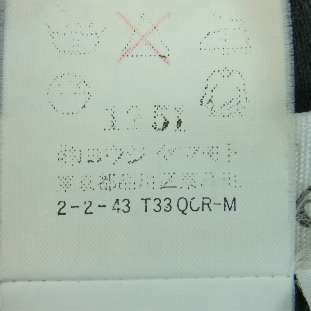 Y's Yohji Yamamoto ワイズ ヨウジヤマモト 袖総柄 ラグラン 半袖 Tシャツ ブラック系【中古】