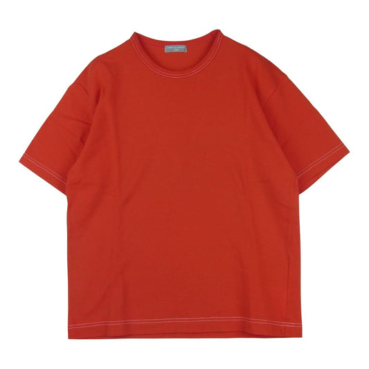 COMME des GARCONS HOMME コムデギャルソンオム HE-T014 オールド AD2001 鹿の子 クルーネック 半袖 Tシャツ レッド系【中古】