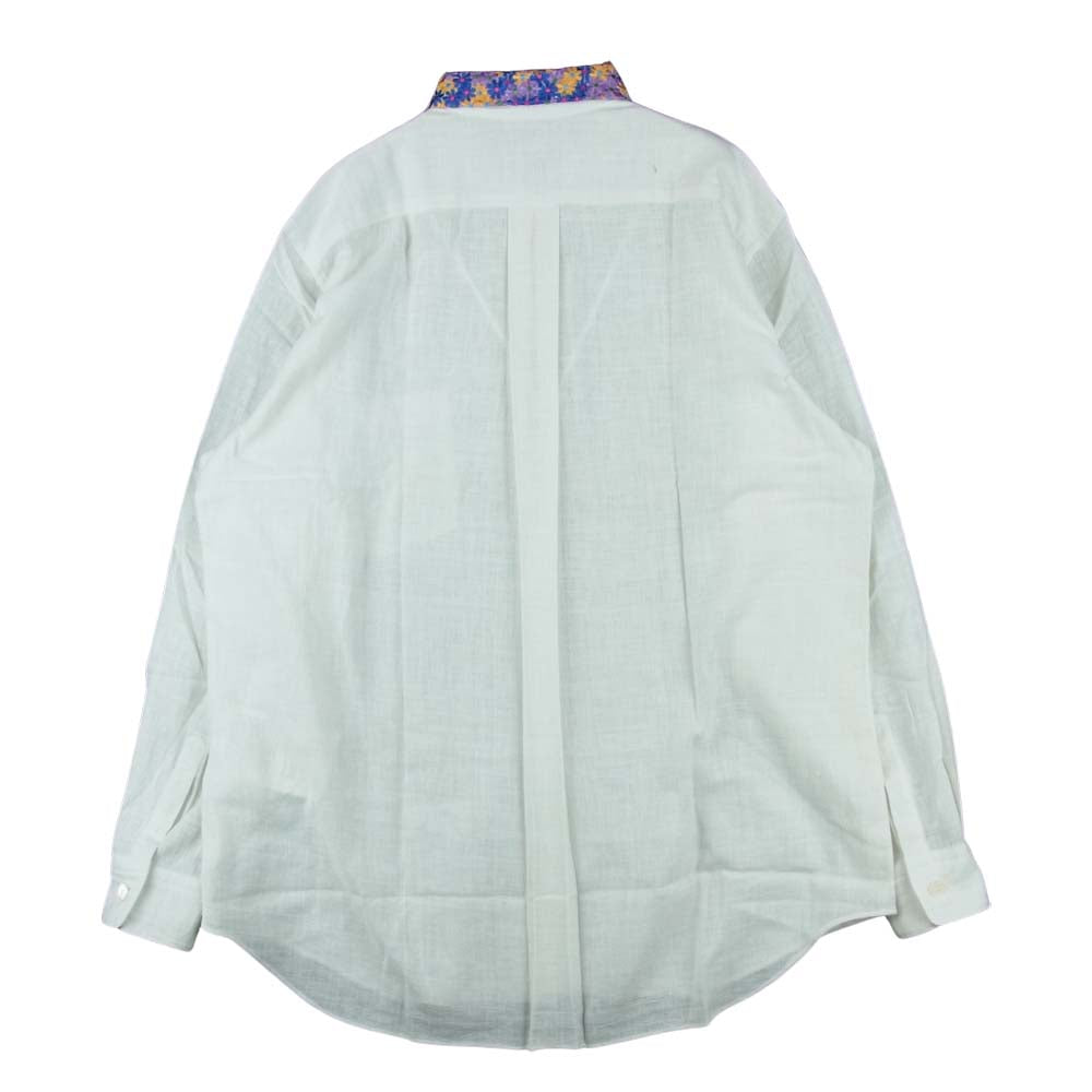 COMME des GARCONS HOMME コムデギャルソンオム AD2001 HE-B023 刺繍襟 長袖 シャツ オフホワイト系【中古】