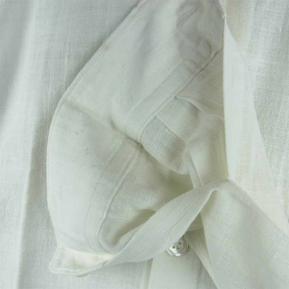 COMME des GARCONS HOMME コムデギャルソンオム AD2001 HE-B023 刺繍襟 長袖 シャツ オフホワイト系【中古】