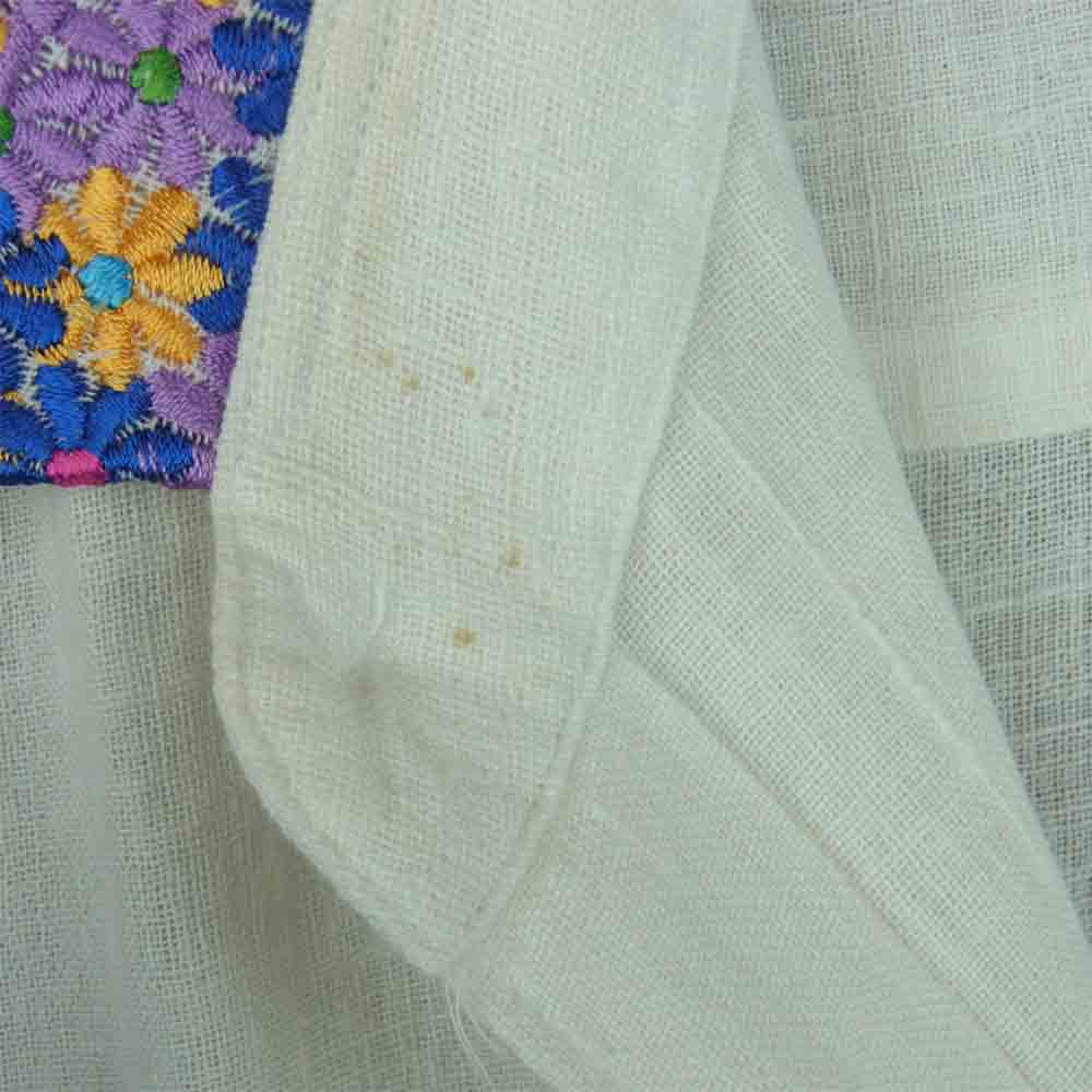 COMME des GARCONS HOMME コムデギャルソンオム AD2001 HE-B023 刺繍襟 長袖 シャツ オフホワイト系【中古】