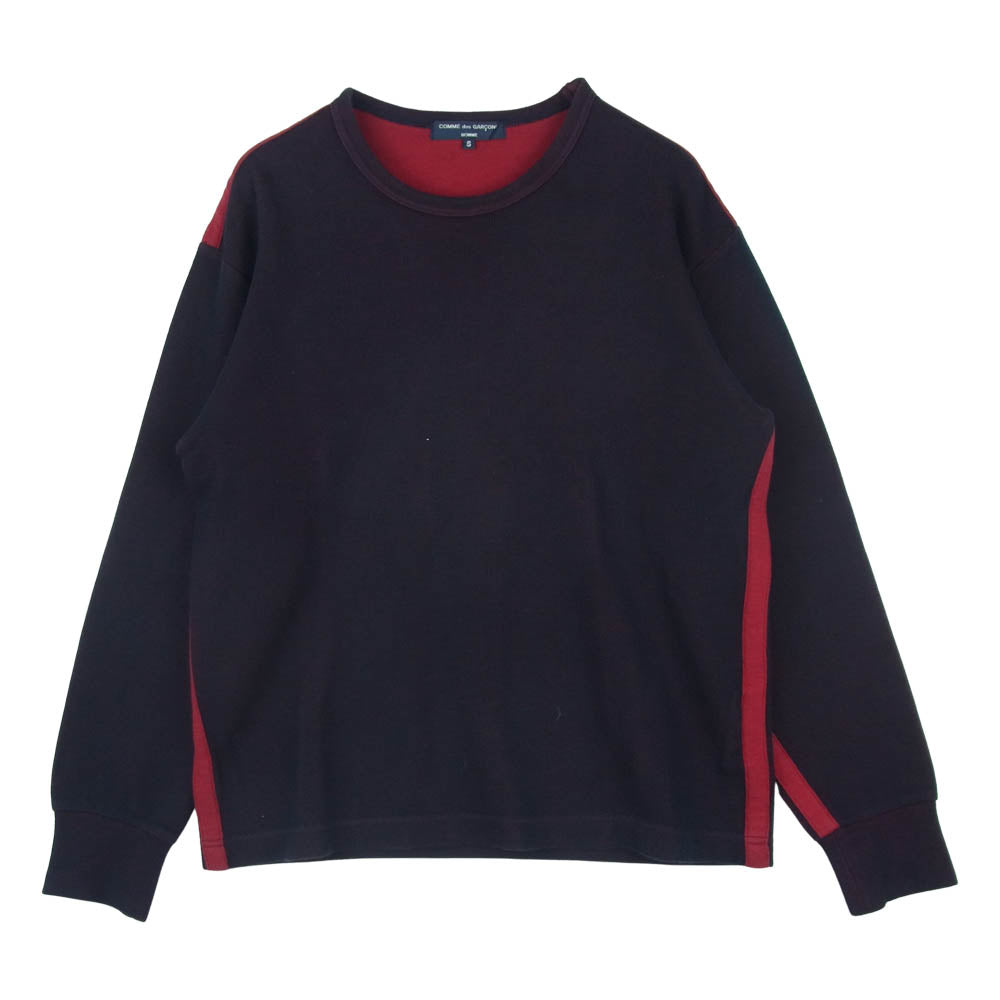 COMME des GARCONS HOMME コムデギャルソンオム AD2006 HR-T005 クルーネック 長袖 カットソー ニット パープル系 レッド系 S【中古】