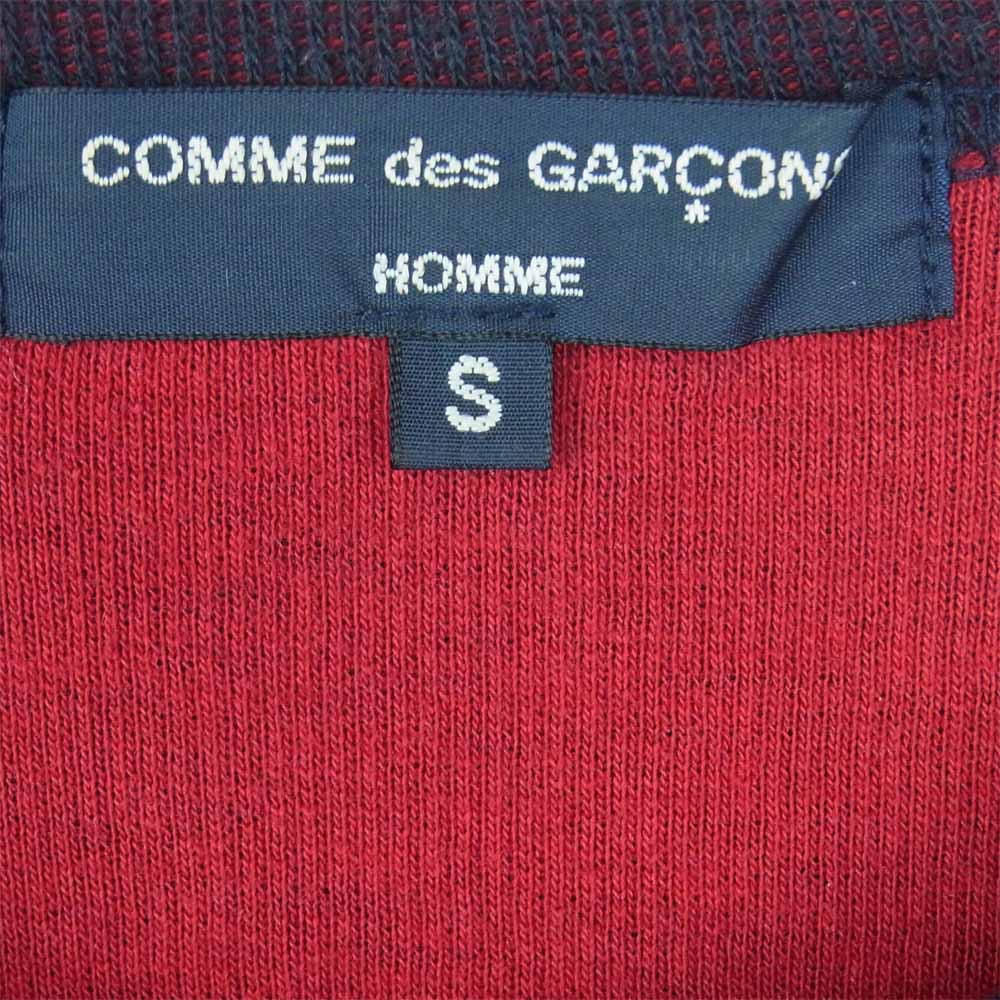 COMME des GARCONS HOMME コムデギャルソンオム AD2006 HR-T005 クルーネック 長袖 カットソー ニット パープル系 レッド系 S【中古】