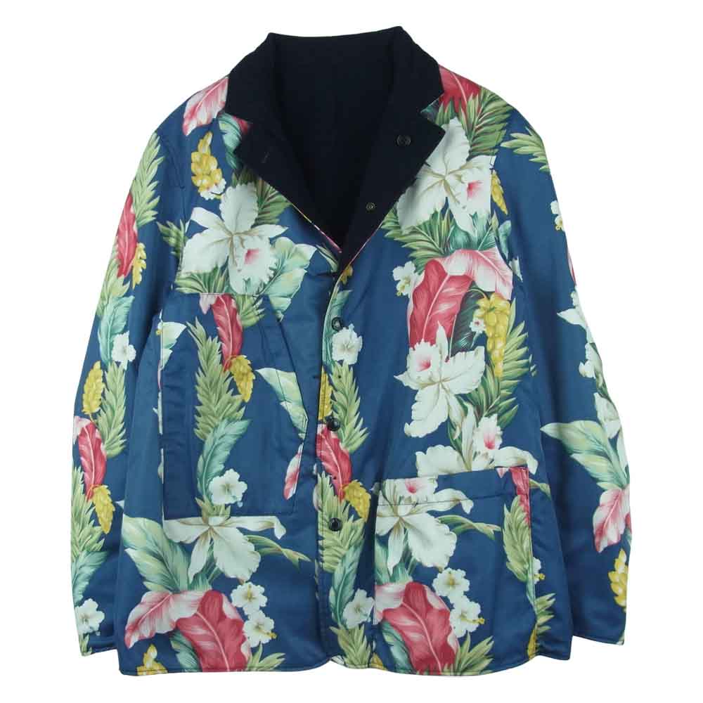 Engineered Garments エンジニアードガーメンツ リバーシブル ジャケット 花柄 アメリカ製 ネイビー系 ブルー系【中古】
