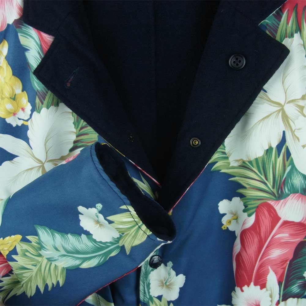 Engineered Garments エンジニアードガーメンツ リバーシブル ジャケット 花柄 アメリカ製 ネイビー系 ブルー系【中古】